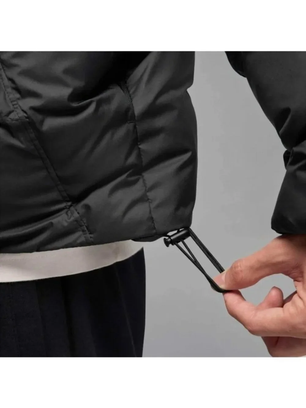 Air Jordan Brooklyn Therma-FIT Puffer Jacket Sz Large Men Black White HV0532-010